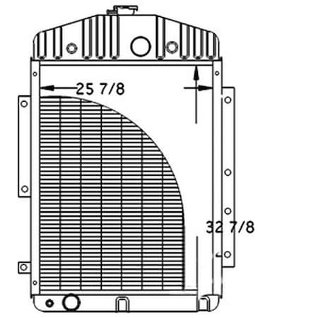 Northern 219577 Fits John Deere 3830 7700 7720 7722 8820 Combine Radiator AH1247